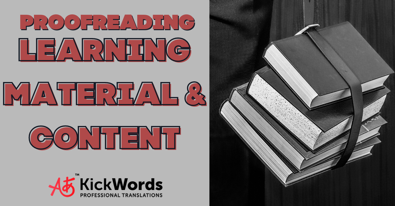 Proofreading Learning Material & Content